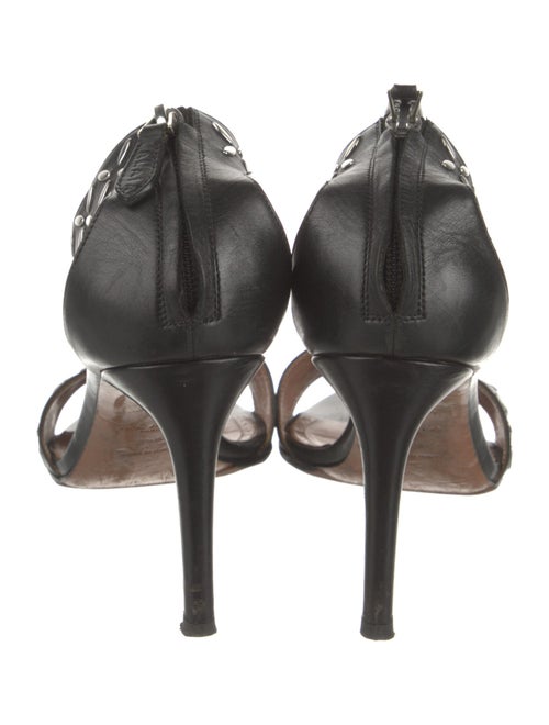 Alaïa Leather Studded Accents Sandals