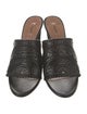 Alaïa Leather Lasercut Accents Slides