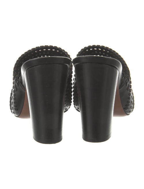 Alaïa Leather Lasercut Accents Slides