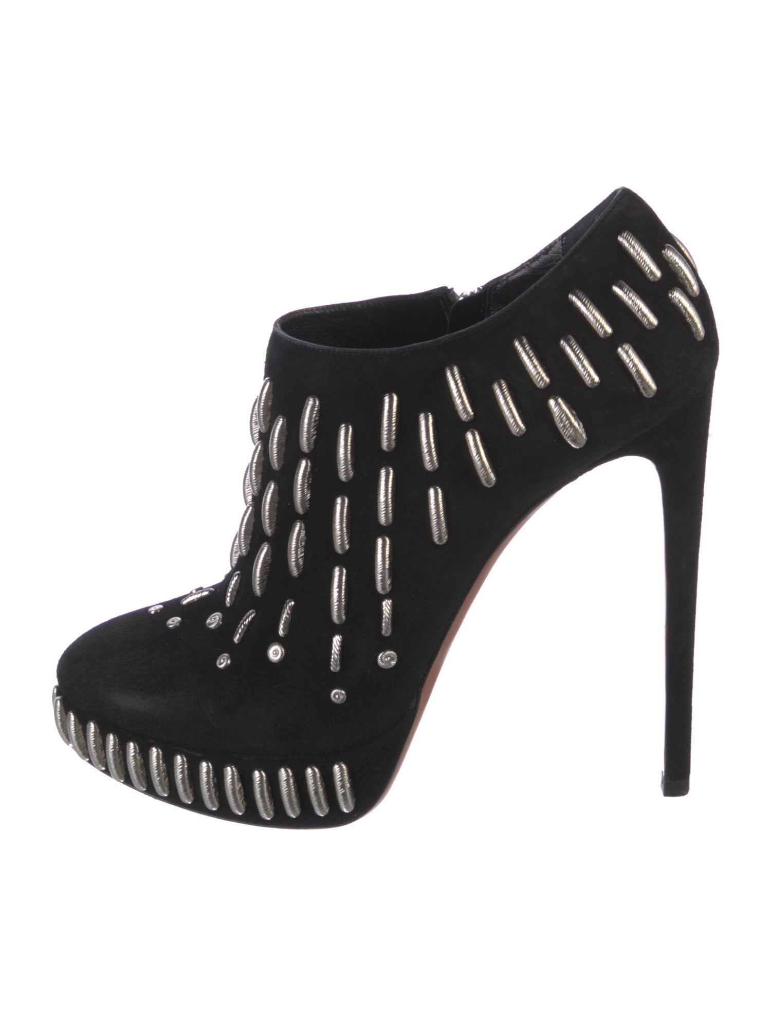 Alaïa Suede Studded Accents Boots