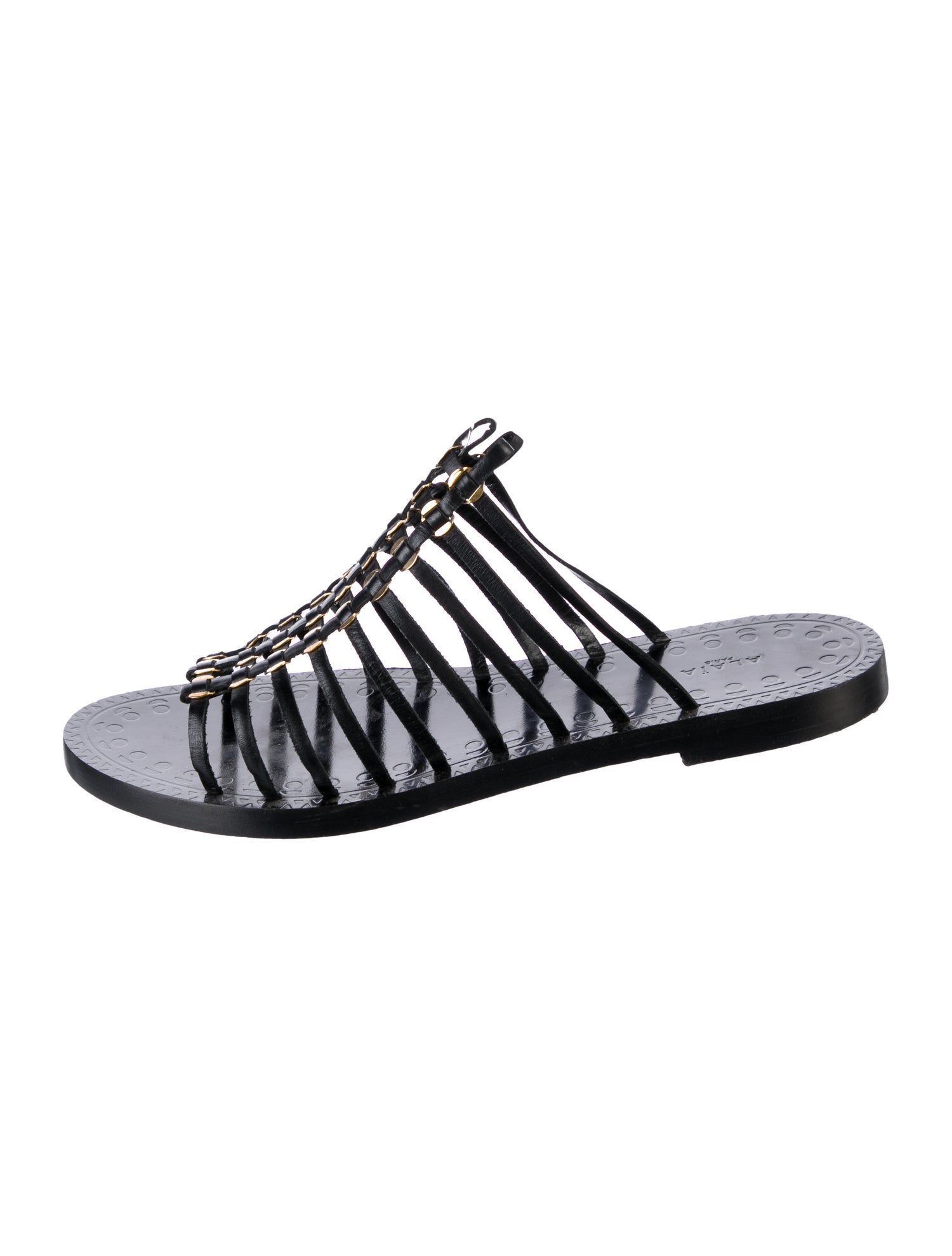 Alaïa Leather Gladiator Sandals