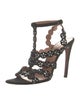 Alaïa Suede Crystal Embellishments Gladiator Sandals