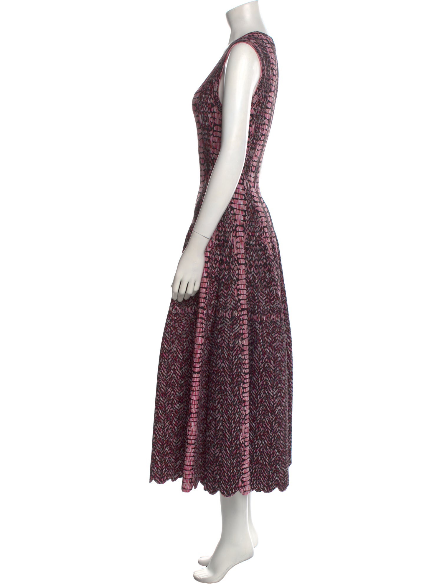 Alaïa Printed Long Dress