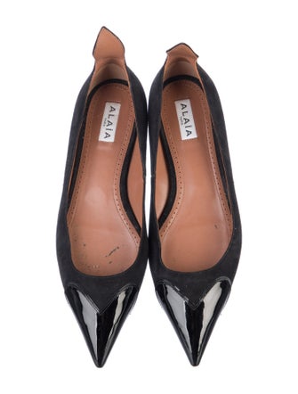 Alaïa Suede Ballet Flats