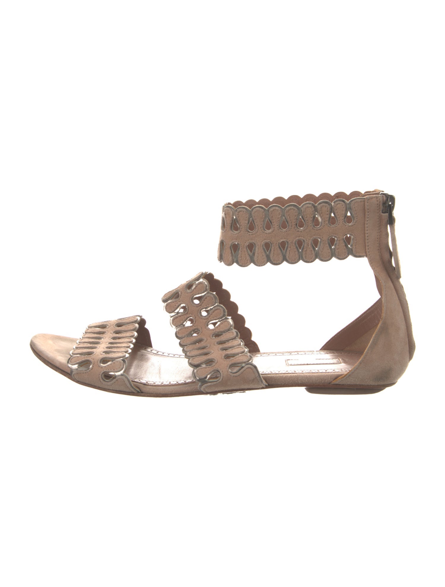 Alaïa Suede Gladiator Sandals