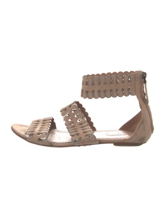 Alaïa Suede Gladiator Sandals