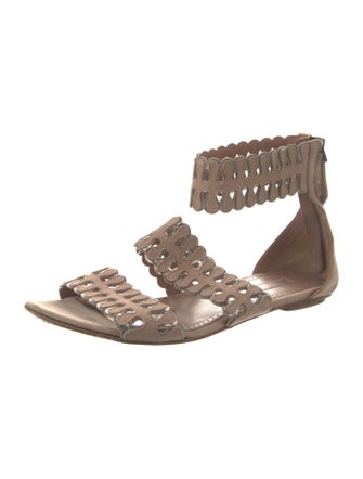 Alaïa Suede Gladiator Sandals