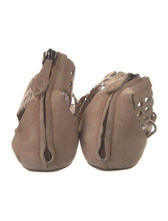 Alaïa Suede Gladiator Sandals