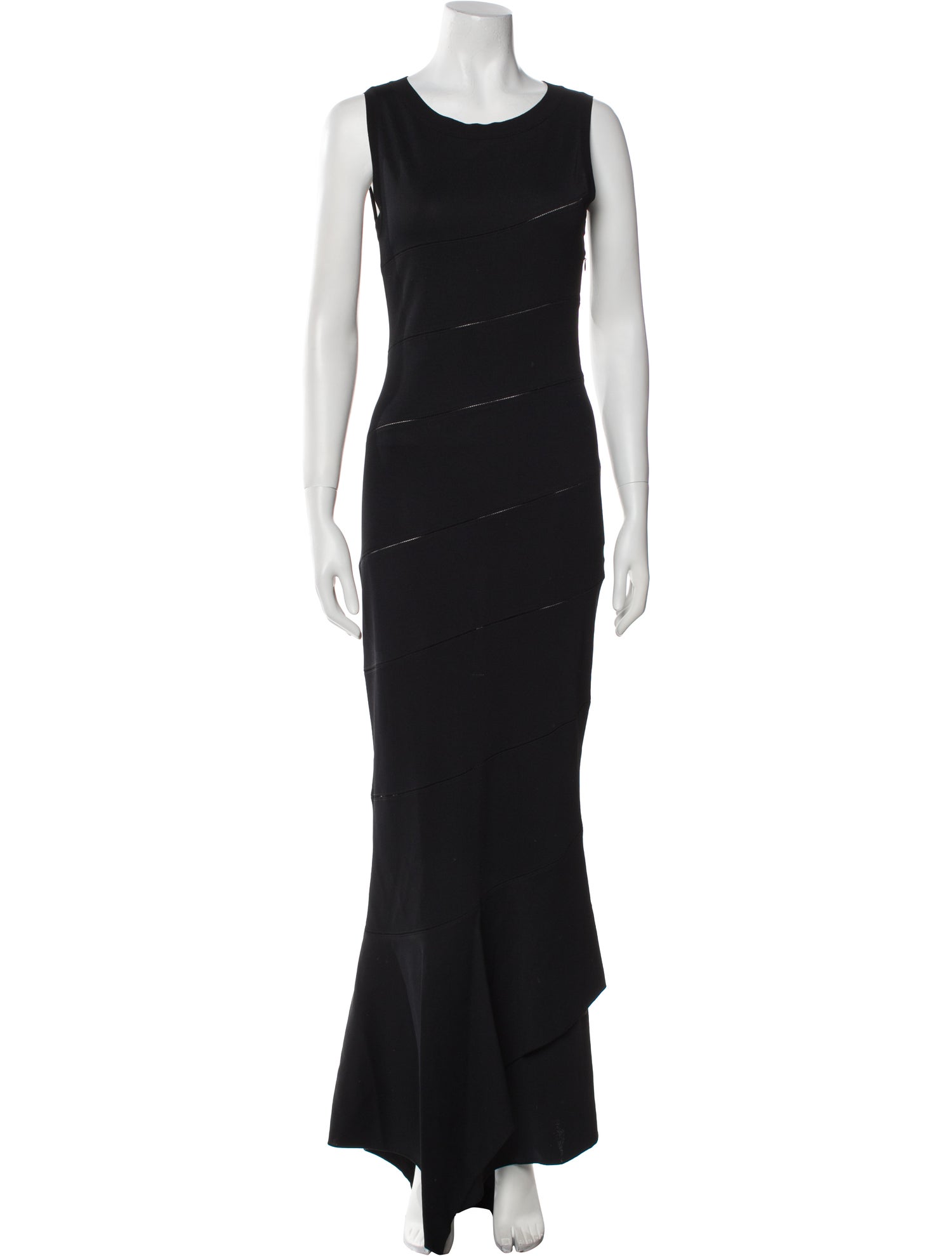 Alaïa Scoop Neck Long Dress
