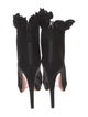 Alaïa Suede Ruffle Embellishment Lace-Up Boots