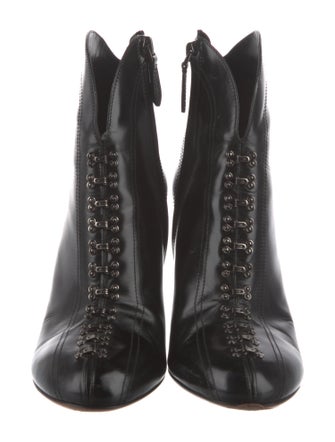 Alaïa Leather Lace-Up Boots