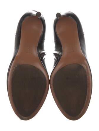 Alaïa Leather Lace-Up Boots