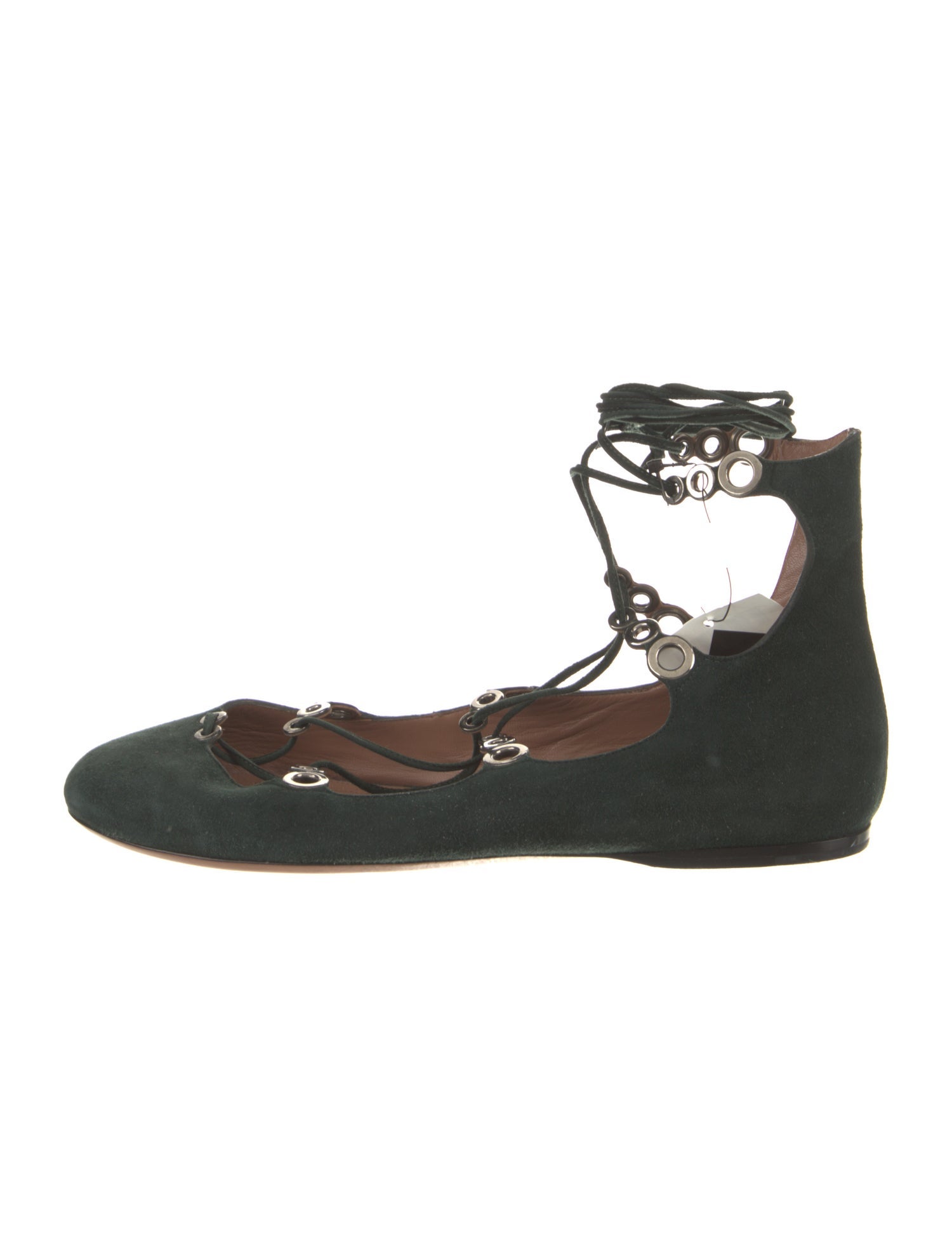 Alaïa Suede Ballet Flats