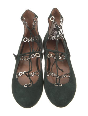 Alaïa Suede Ballet Flats