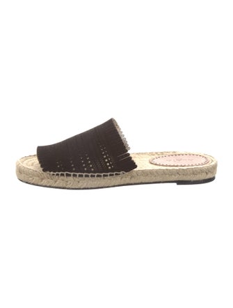 Alaïa Suede Lasercut Accents Espadrilles