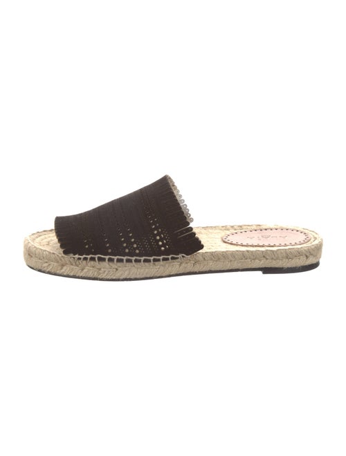 Alaïa Suede Lasercut Accents Espadrilles