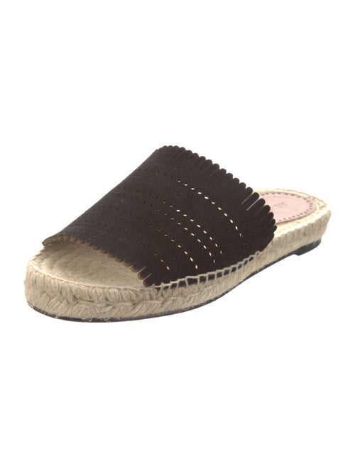 Alaïa Suede Lasercut Accents Espadrilles
