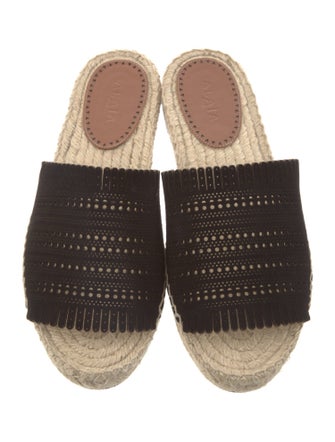 Alaïa Suede Lasercut Accents Espadrilles