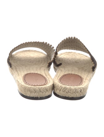 Alaïa Suede Lasercut Accents Espadrilles