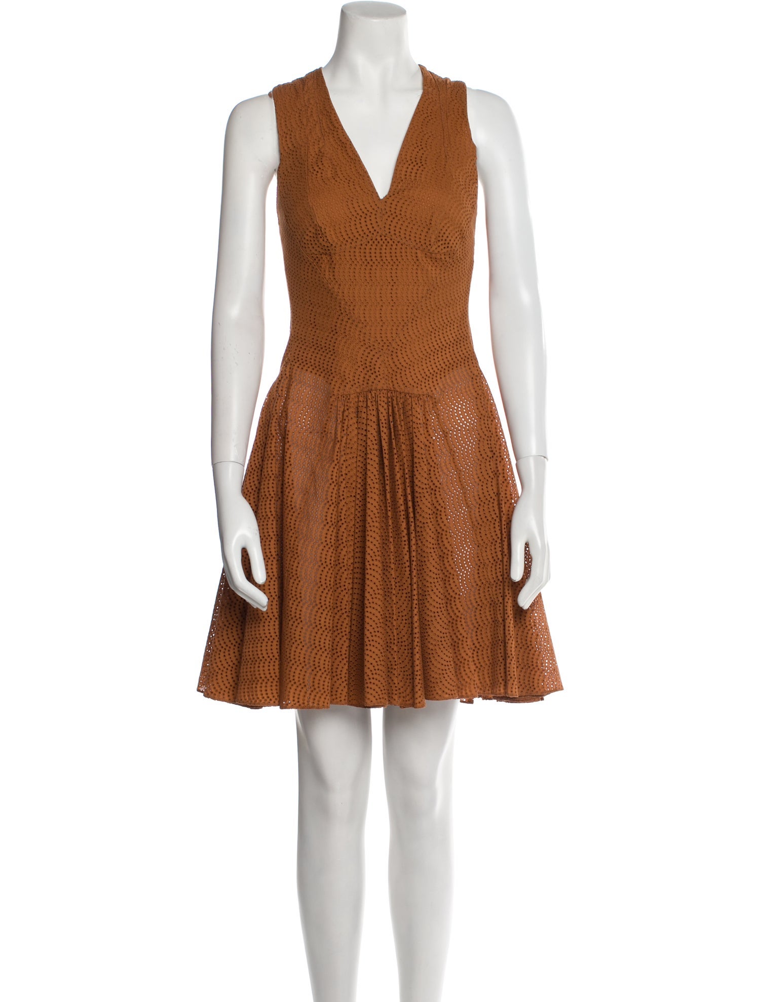 Alaïa V-Neck Mini Dress