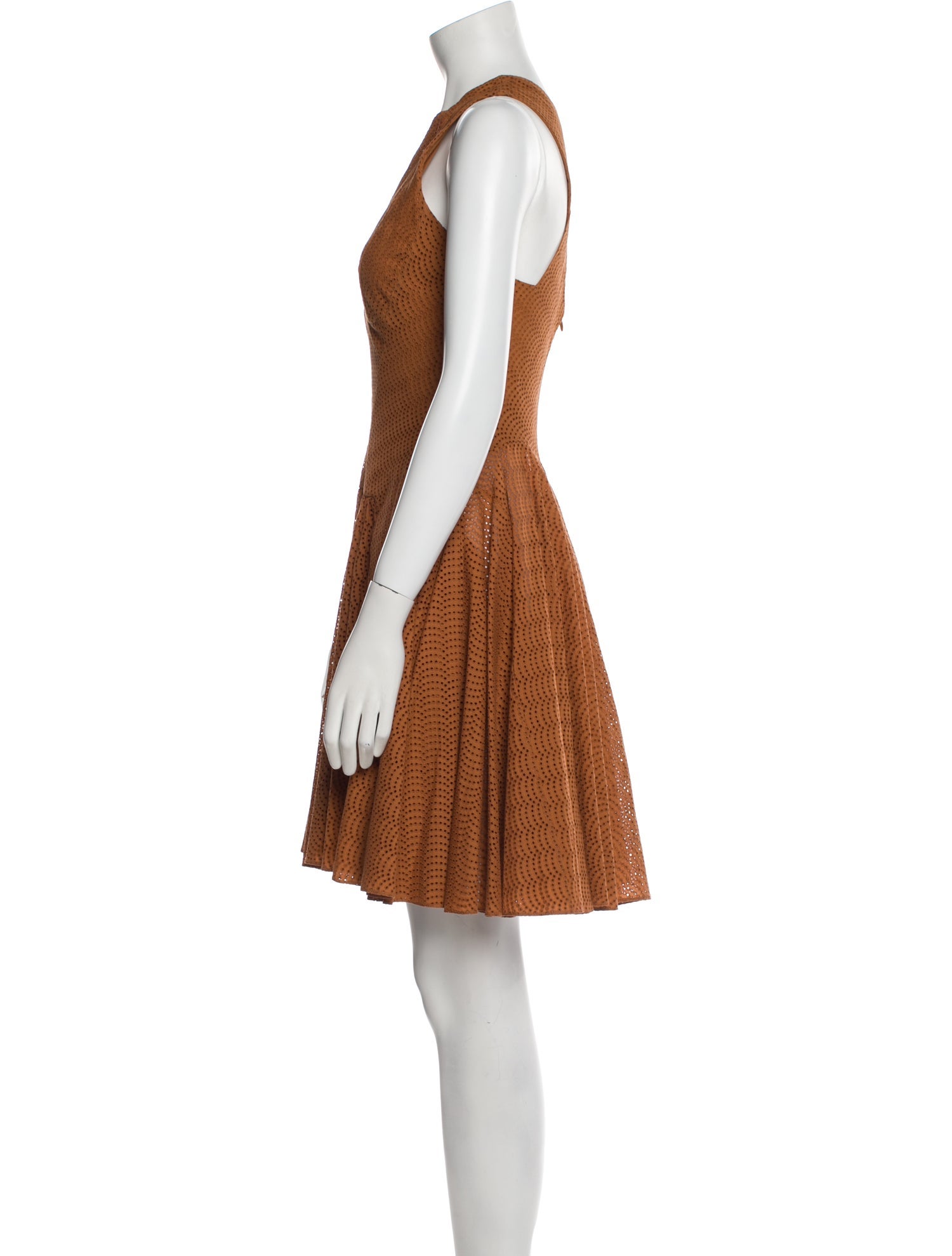 Alaïa V-Neck Mini Dress