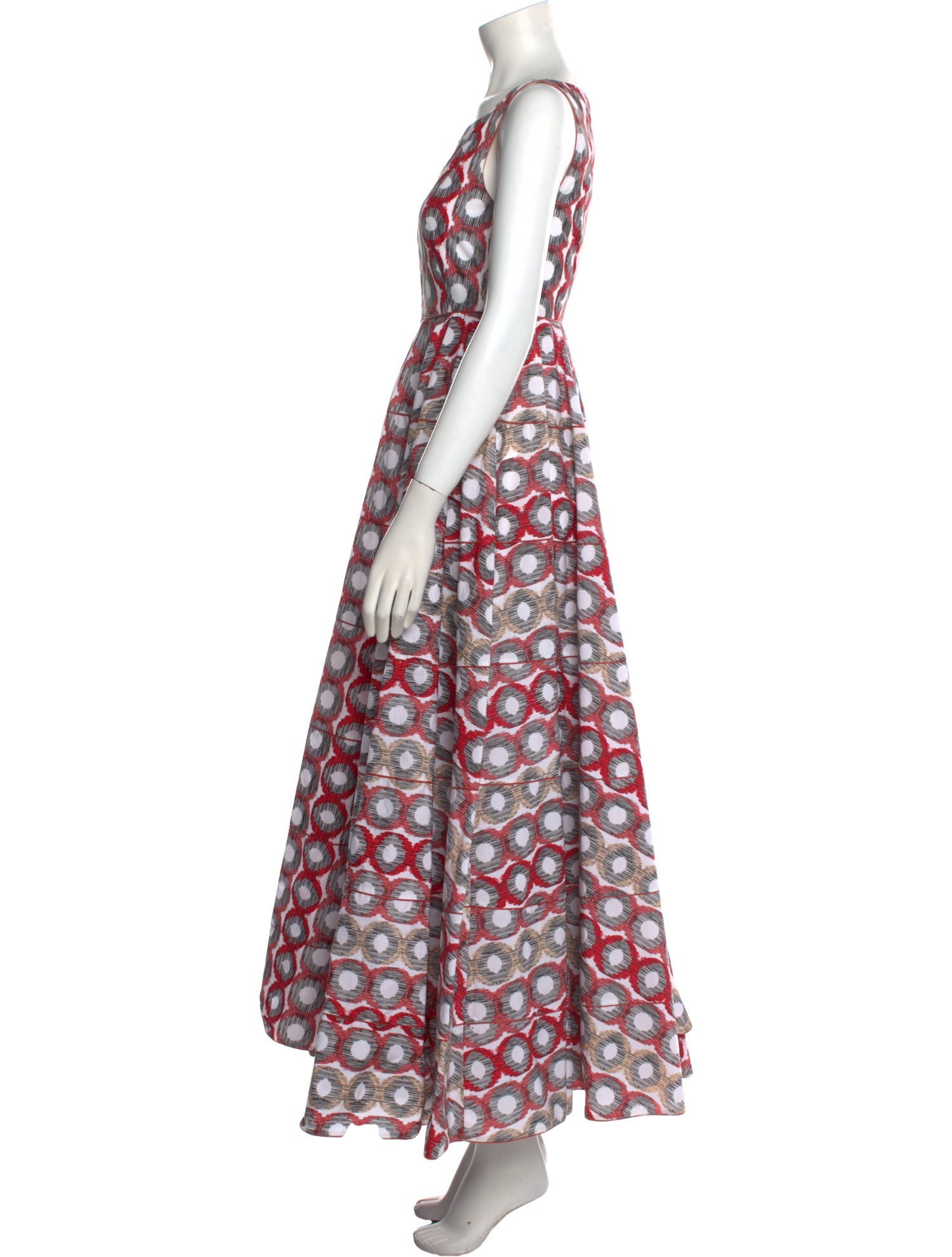 Alaïa Printed Long Dress