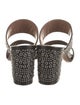 Alaïa Leather Printed Slides