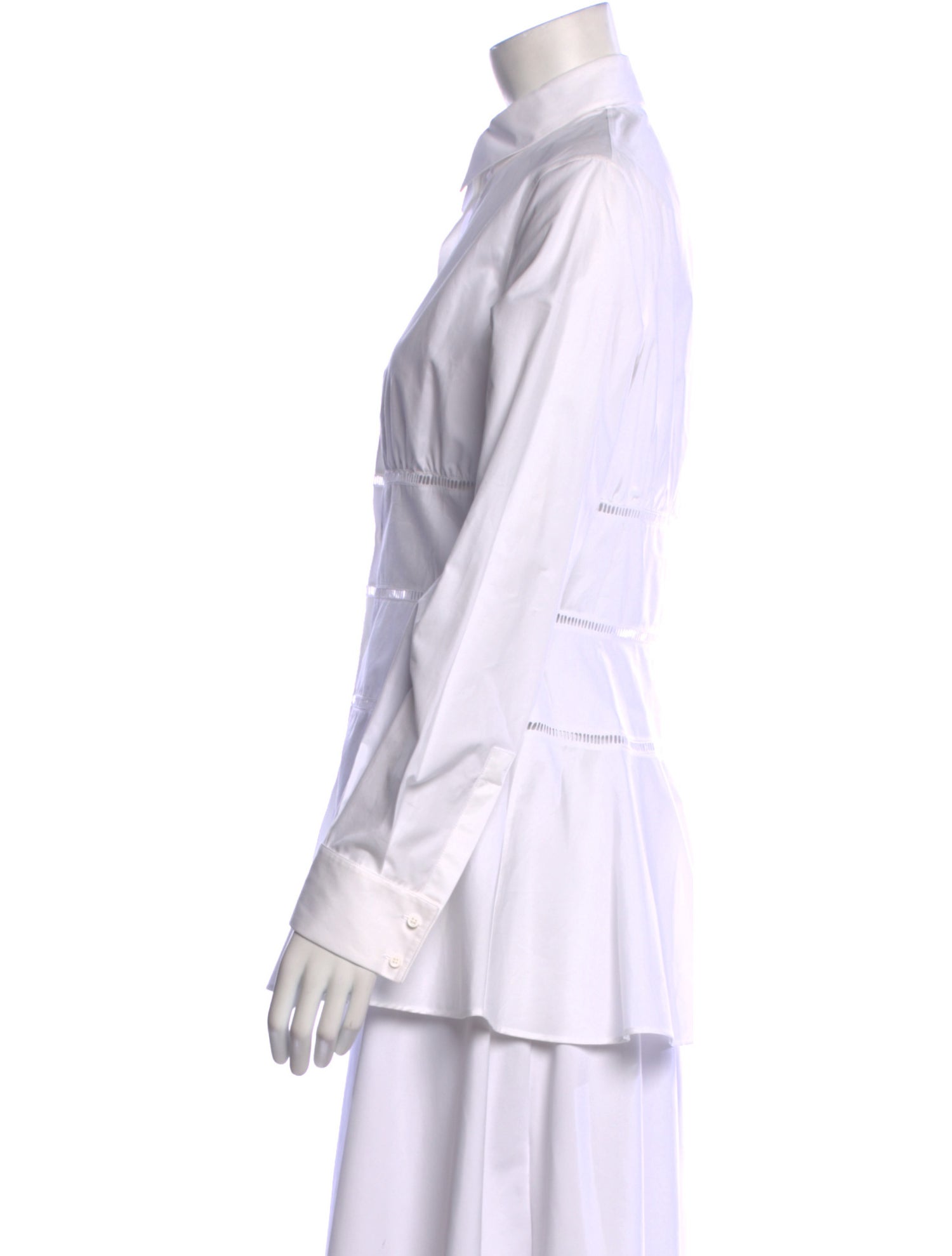 Alaïa Long Sleeve Button-Up Top