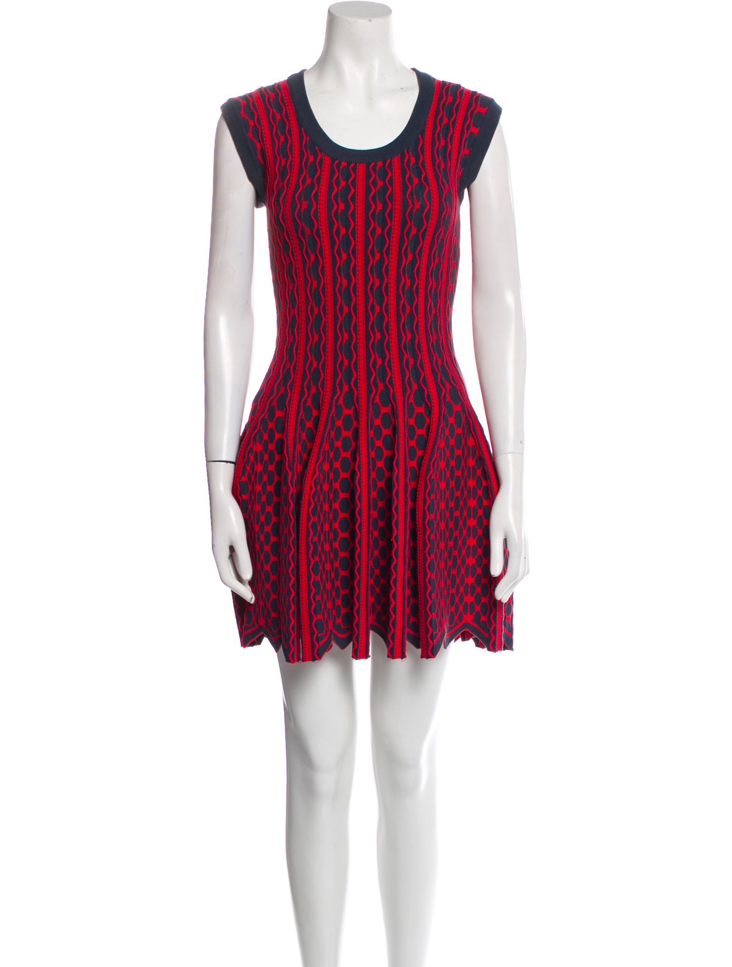 Alaïa Striped Mini Dress