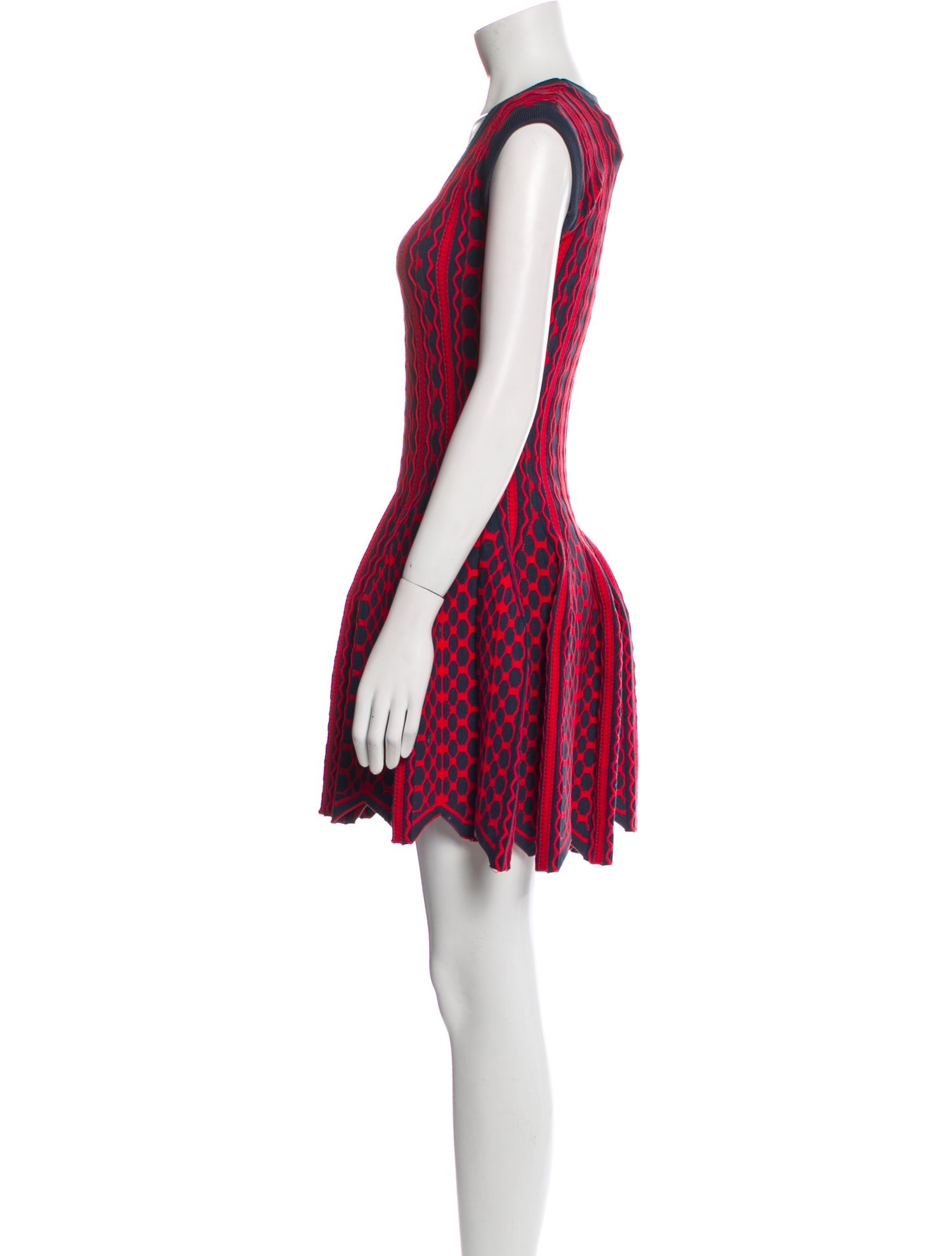 Alaïa Striped Mini Dress