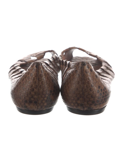 Alaïa Snakeskin Animal Print Ballet Flats