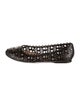 Alaïa Leather Lasercut Accents Ballet Flats