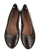 Alaïa Leather Lasercut Accents Ballet Flats