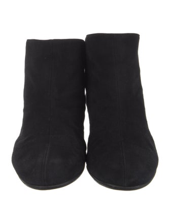 Alaïa Suede Leather Trim Embellishment Boots