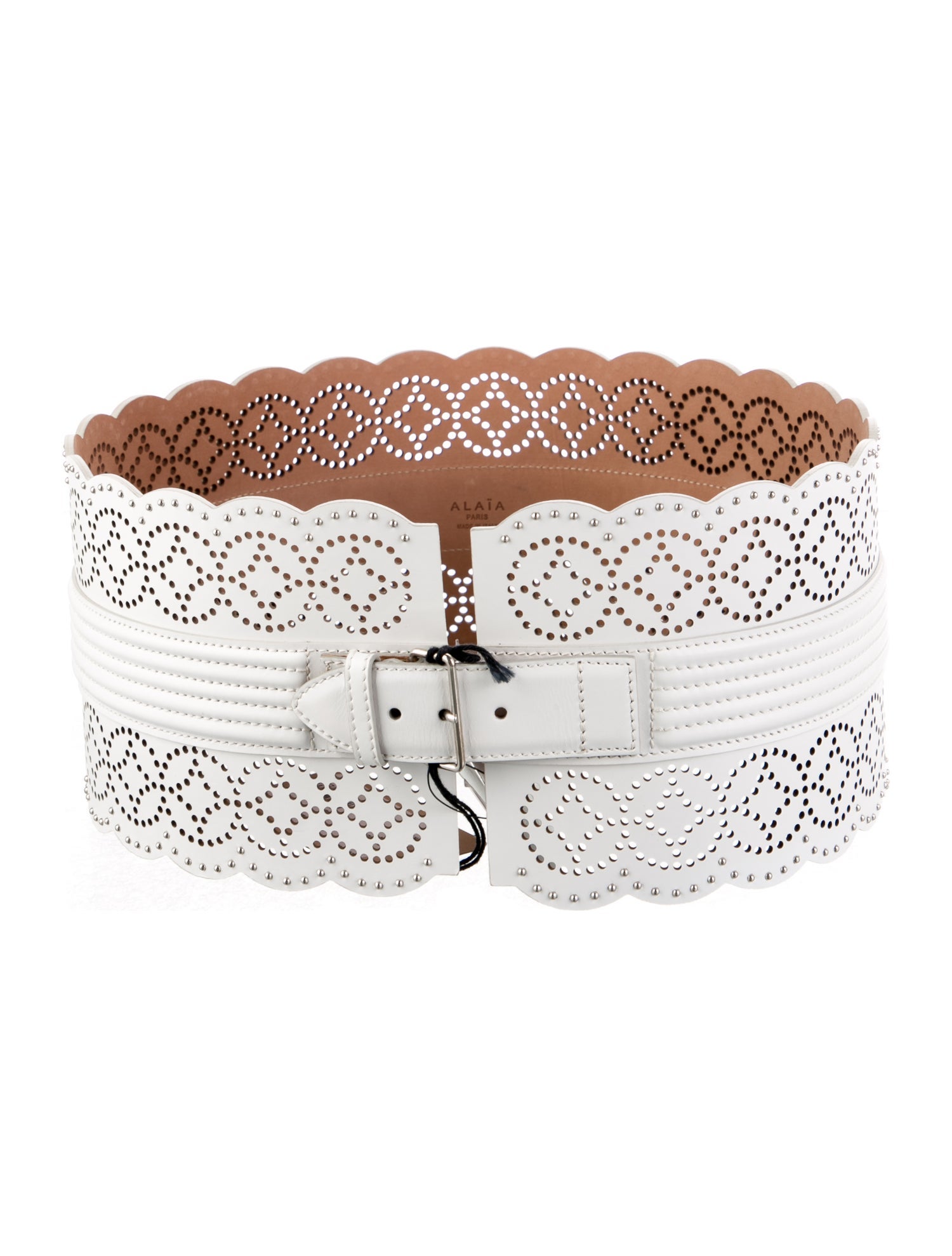 Alaïa Wide Leather Waist Belt w/ Tags