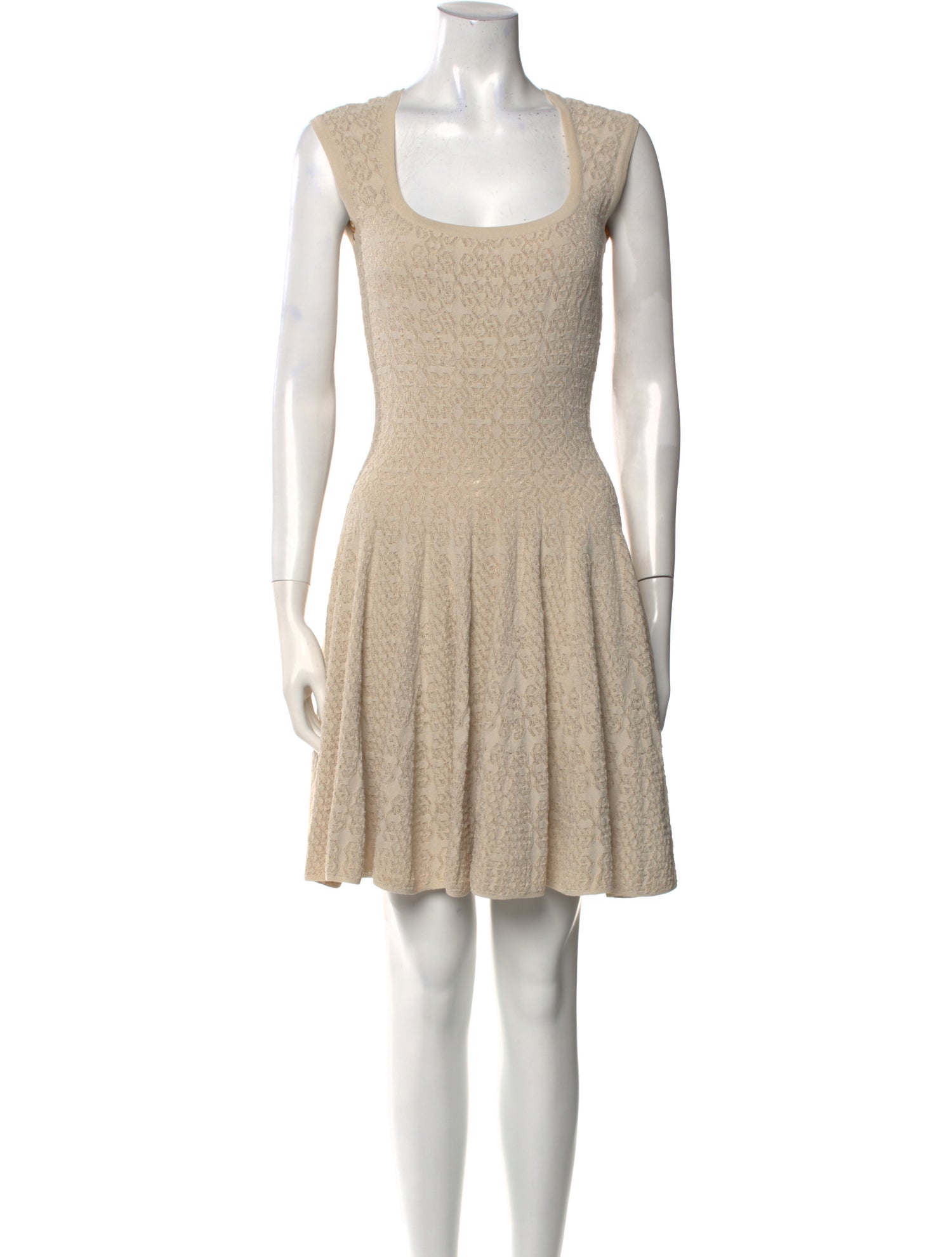 Alaïa Scoop Neck Mini Dress