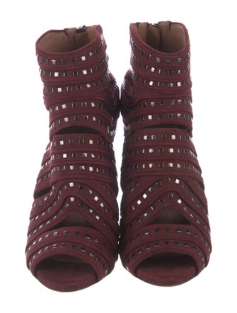 Alaïa Suede Studded Accents Pumps