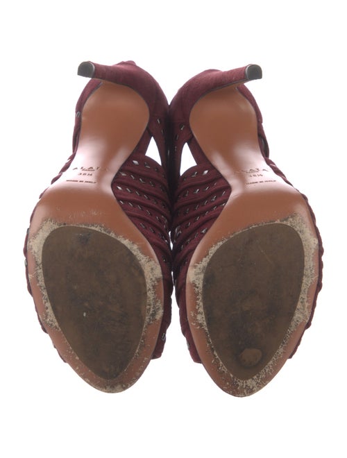 Alaïa Suede Studded Accents Pumps