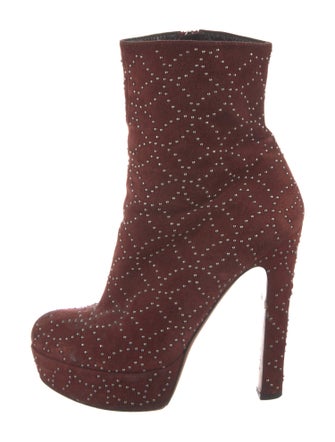 Alaïa Suede Studded Accents Boots