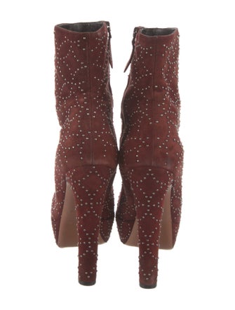 Alaïa Suede Studded Accents Boots