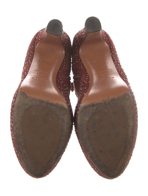 Alaïa Suede Studded Accents Boots