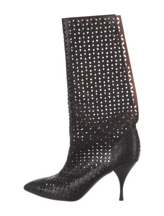 Alaïa Leather Patterned Boots
