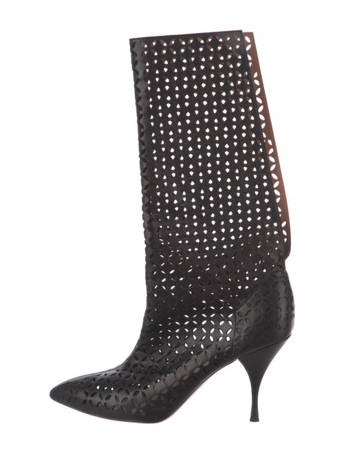 Alaïa Leather Patterned Boots