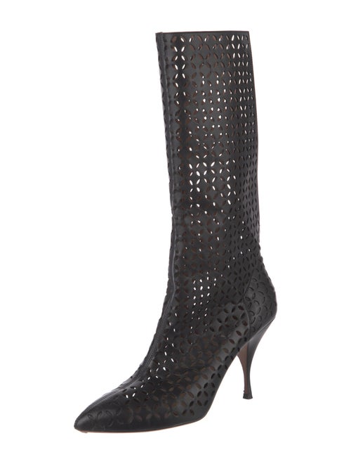 Alaïa Leather Patterned Boots