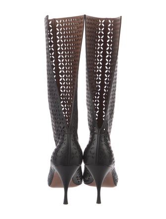 Alaïa Leather Patterned Boots