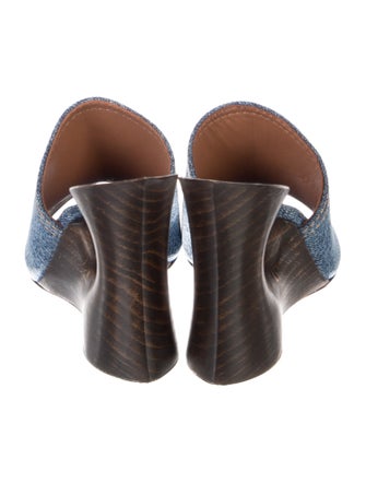 Alaïa Denim Slides