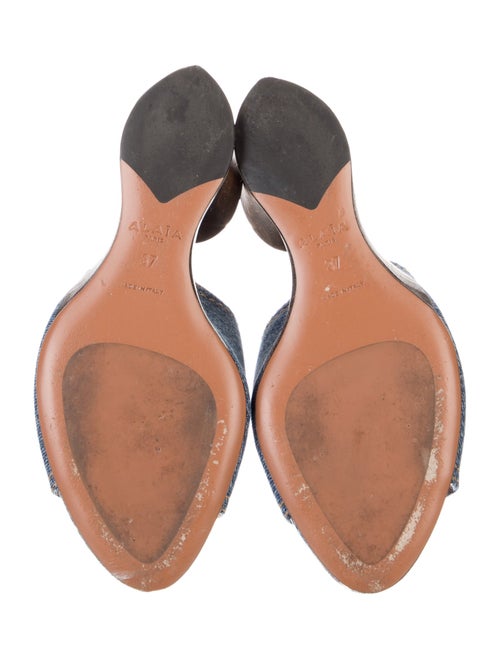 Alaïa Denim Slides