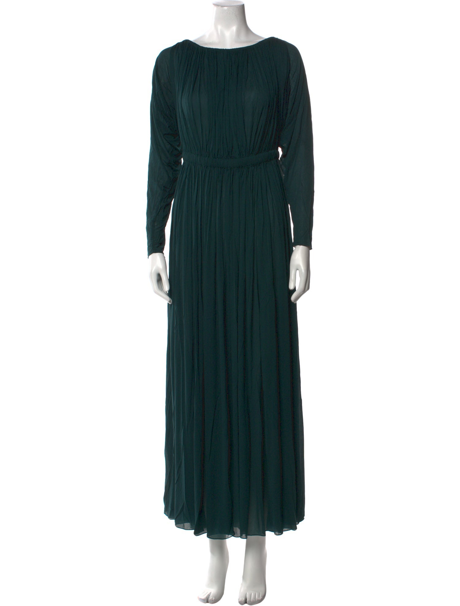 Alaïa Bateau Neckline Long Dress