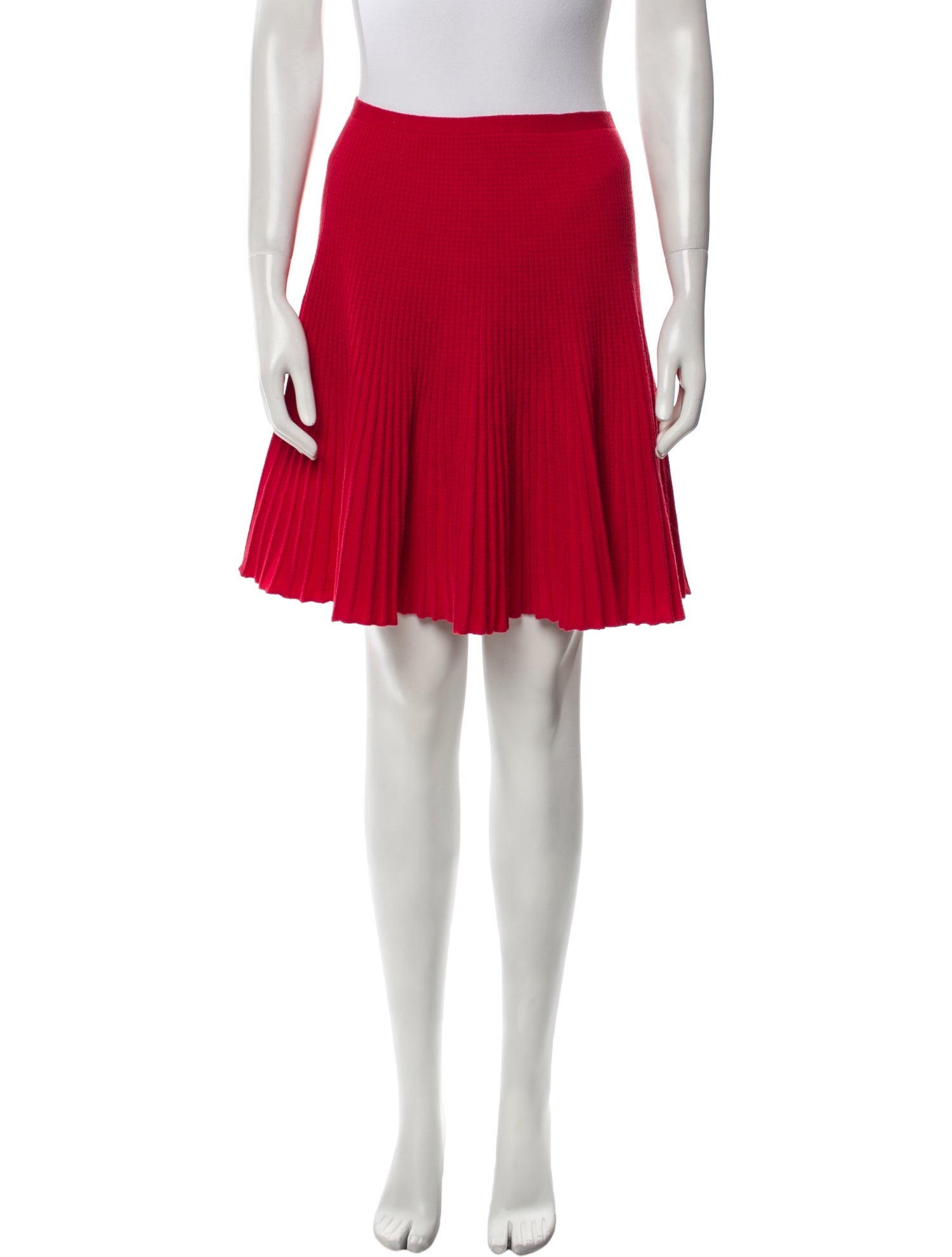 Alaïa Virgin Wool Knee-Length Skirt