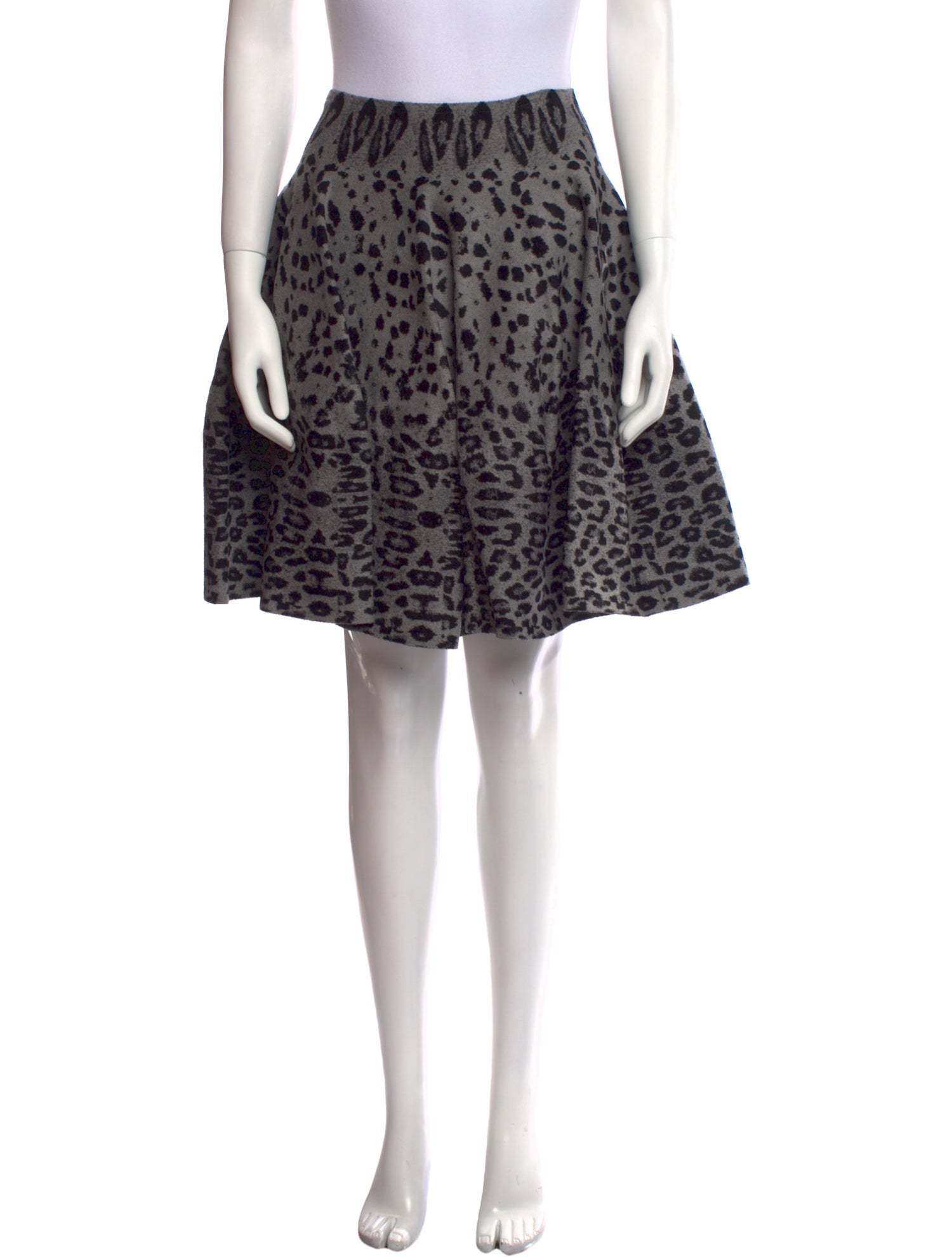 Alaïa Animal Print Knee-Length Skirt